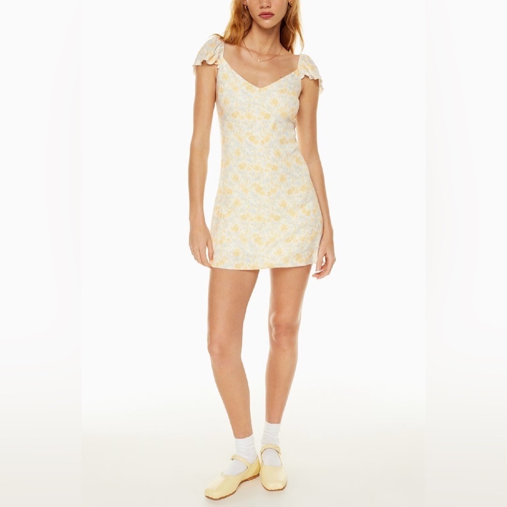 sunday Best Moka yellow floral dress sz‎ 6